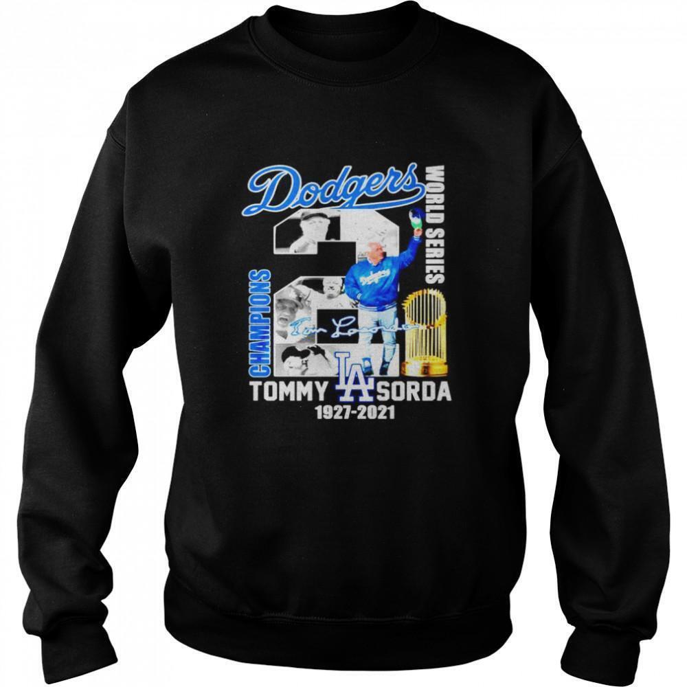 Dodgers World Series Champions Lasorda Sweatshirt